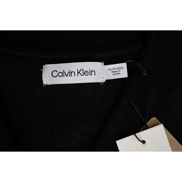 Calvin Klein SP40588221 Women's Sz XS Black Oversized Relaxed Fit Cardigan - Picture 4 of 8